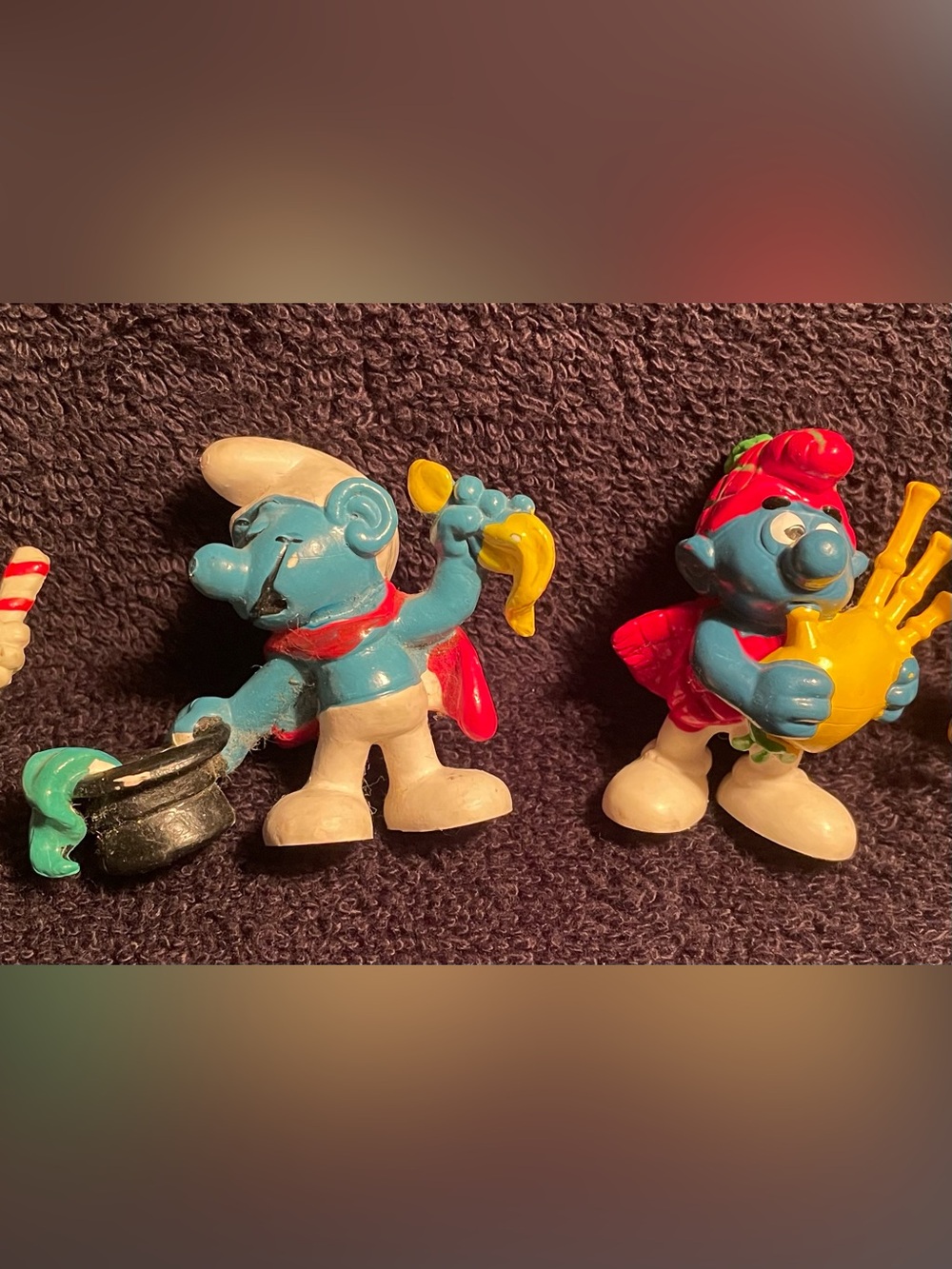 Vintage 1970’s Smurf figurines Lot of 6 - Picture 3 of 15
